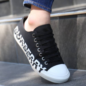 Alternative view of Giày Burberry Logo Print Two-tone Cotton Gabardine 80182701