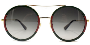 Kính Gucci Red Green Gold Oversized Round GG0061S-003