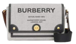 Túi Burberry Horseferry Print Canvas 'Black Black Tan' p80398631