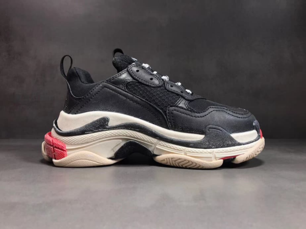Giày Balenciaga Triple S Sneaker 'Black Red' 483513-W06E1-1000 - Ảnh 3