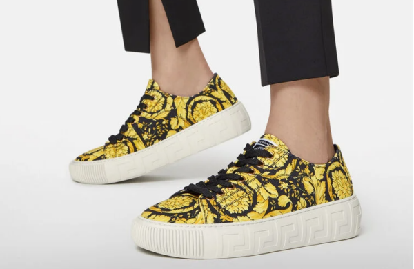 Giày Versace Greca Barocco Print Trainers DST644D-DTE4G-5W08V - Ảnh 3