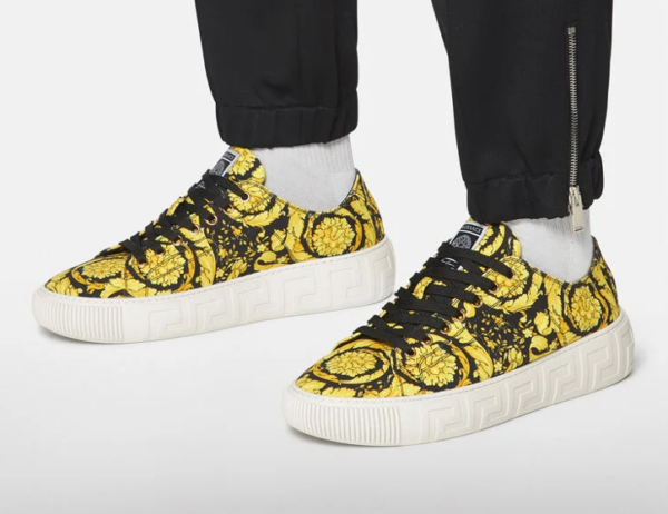 Giày Versace Greca Barocco Print Trainers Print DSU8404-DTE4G-5W08V - Ảnh 3