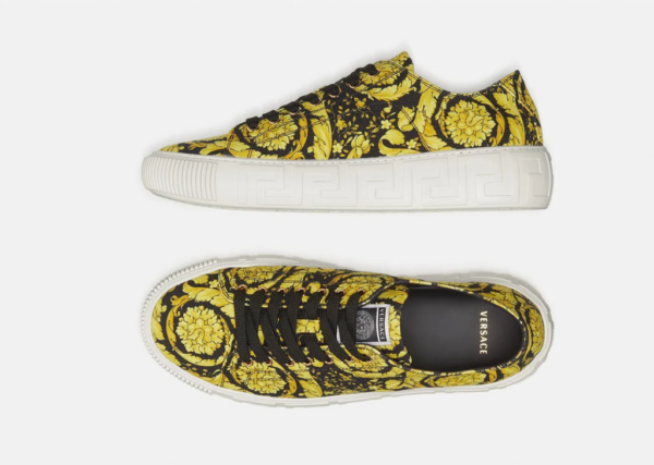 Giày Versace Greca Barocco Print Trainers Print DSU8404-DTE4G-5W08V - Ảnh 4