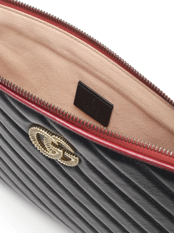 Túi Gucci GG Marmont Quilted Leather Pouch 573814 0OLFX 8277 - Ảnh 4