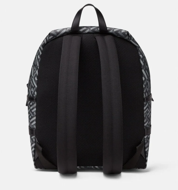 Balo Versace La Greca Signature Back Pack Black Gray 1000745-1A01444-5B05E - Ảnh 4