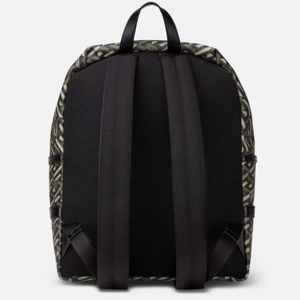 Balo Versace La Greca Signature Back Pack Black Khaki 1000745-1A01444-5B15V - Ảnh 2