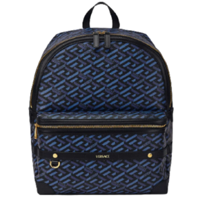 Balo Versace La Greca Signature Back Pack Black Blue 1000745-1A01444-5U18V