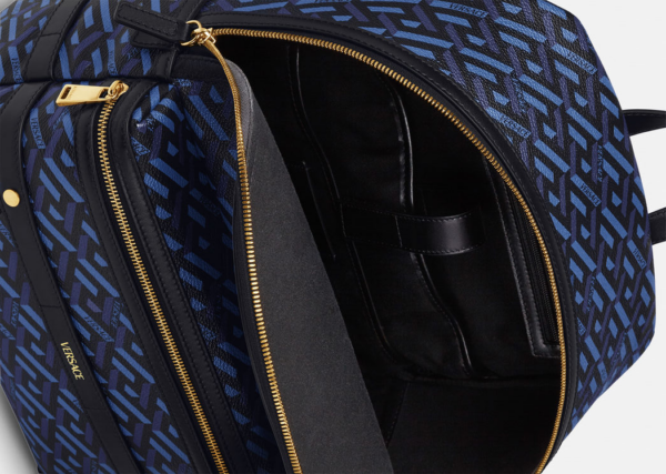 Balo Versace La Greca Signature Back Pack Black Blue 1000745-1A01444-5U18V - Ảnh 5