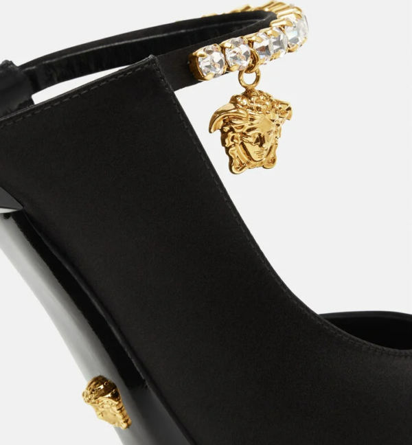 Giày Versace Artifact Mules 1000821-DRA67-1B00V - Ảnh 4