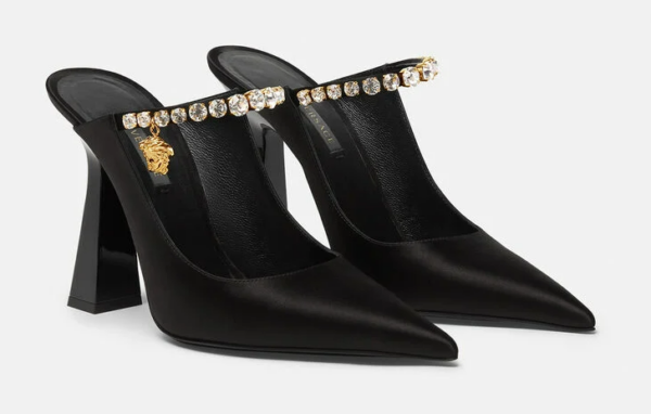 Giày Versace Artifact Mules 1000821-DRA67-1B00V - Ảnh 3