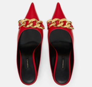 Alternative view of Giày Versace Medusa Chain Nappa Leather Mules 1000840-DNA32-1R23V