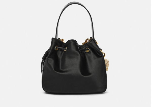 Túi Versace La Medusa Charm Bucket Bag Black 1000885-1A00958-1B00V - Ảnh 5