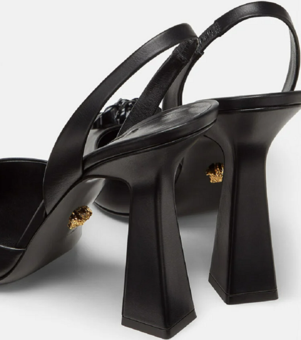 Giày Versace LA Medusa Sling-Back Pumps 1001207-DVT2P-1B090 - Ảnh 3