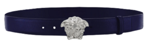 Thắt Lưng Versace La Medusa Leather Belt Blue 1001340-1A00593-1U61E