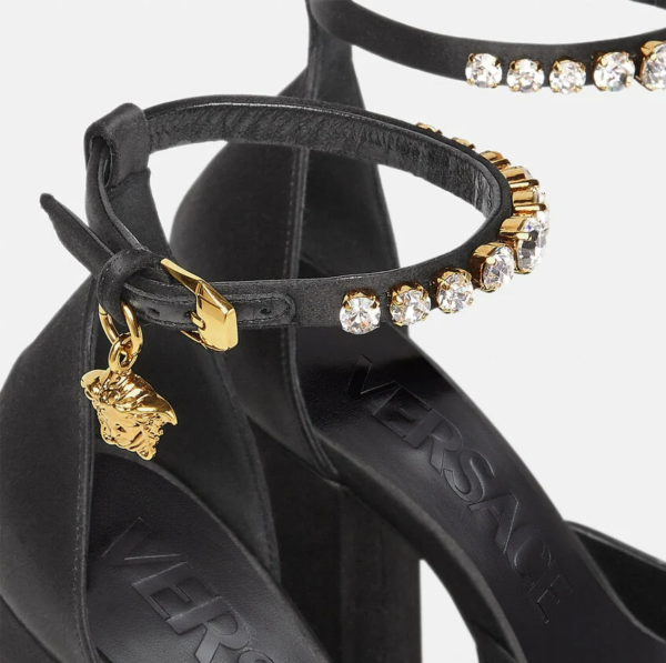 Giày Versace Medusa Aevitas Platform Pumps 1002005-DRA67-1B00V - Ảnh 4