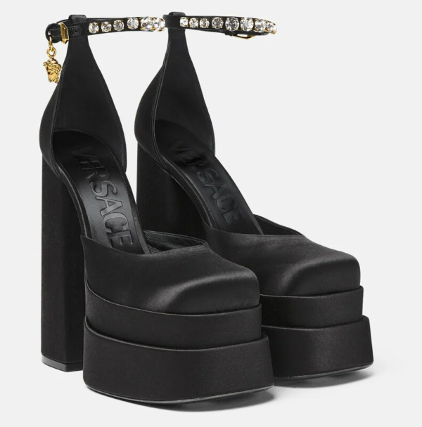 Giày Versace Medusa Aevitas Platform Pumps 1002005-DRA67-1B00V - Ảnh 3