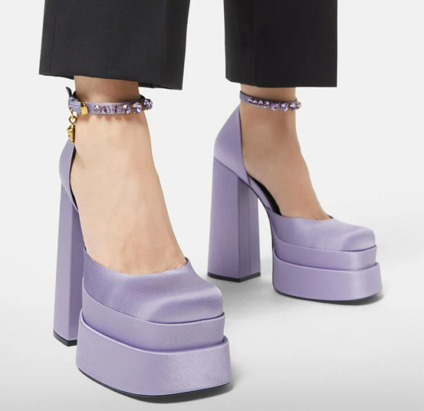 Giày Versace Medusa Aevitas Platform Pumps 1002005-DRA67-1L72V - Ảnh 5