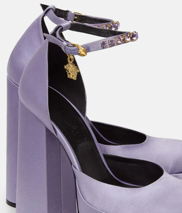 Giày Versace Medusa Aevitas Platform Pumps 1002005-DRA67-1L72V - Ảnh 4