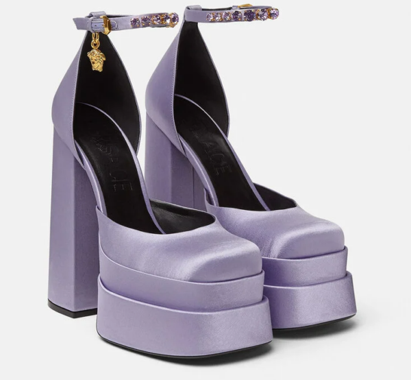 Giày Versace Medusa Aevitas Platform Pumps 1002005-DRA67-1L72V - Ảnh 3