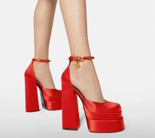 Giày Versace Medusa Aevitas Platform Pumps 1002005-DRA67-1R33V - Ảnh 5