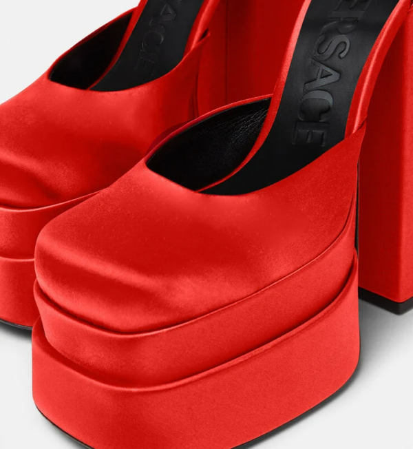Giày Versace Medusa Aevitas Platform Pumps 1002005-DRA67-1R33V - Ảnh 4