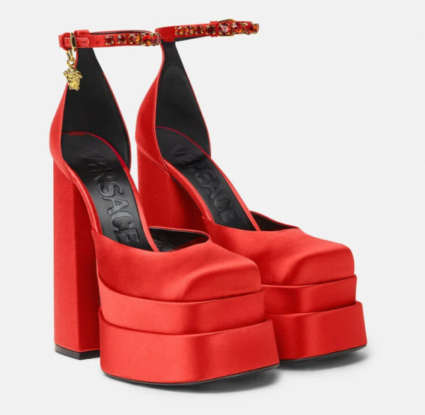Giày Versace Medusa Aevitas Platform Pumps 1002005-DRA67-1R33V - Ảnh 3