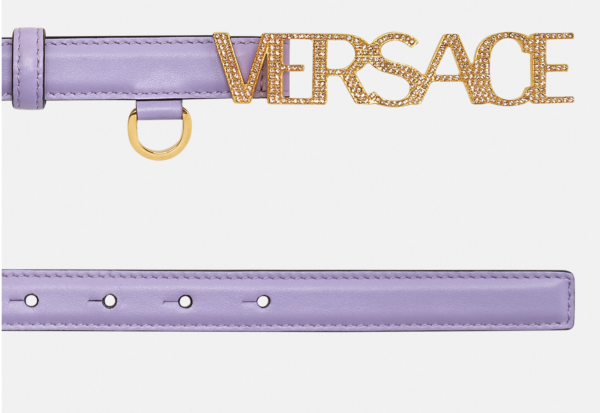Thắt Lưng Versace Logo Crystal Belt Liac 1002202-1A01051-1L57V - Ảnh 3