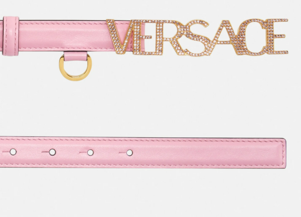 Thắt Lưng Versace Logo Crystal Belt 'Pink' 1002202-1A01051-1P56V - Ảnh 3