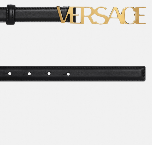 Thắt Lưng Versace Logo Belt Black 1002202-DV3T-1B00V - Ảnh 3