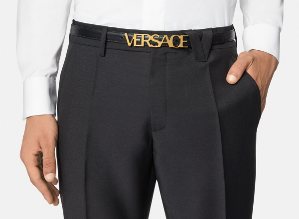 Thắt Lưng Versace Logo Belt 'Black' 1002236-DVTP1-1B00V - Ảnh 2