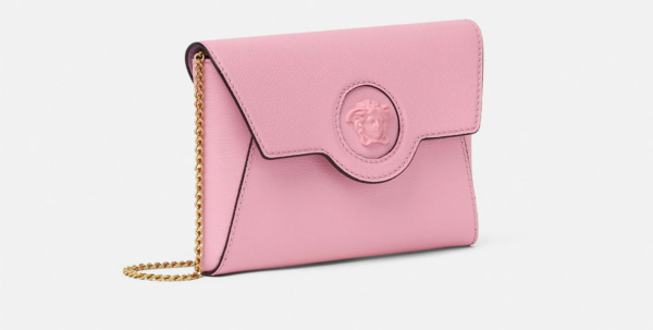 Túi Versace La Medusa Envelope Pouch Pink 1003018-DVIT2T-1P65V - Ảnh 7