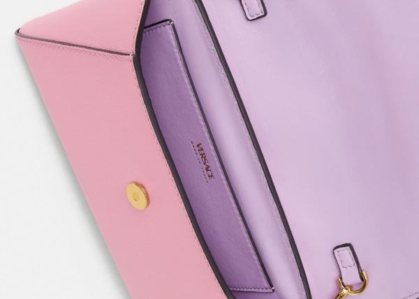 Túi Versace La Medusa Envelope Pouch Pink 1003018-DVIT2T-1P65V - Ảnh 4