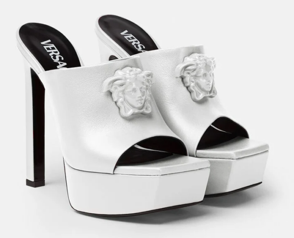 Giày Versace Platform Mules 1003308-DVT2P-1W040 - Ảnh 2