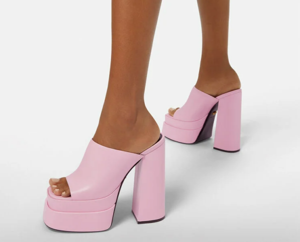 Giày Versace Platform Mules 1003320-DVT2P-1PB9V - Ảnh 5