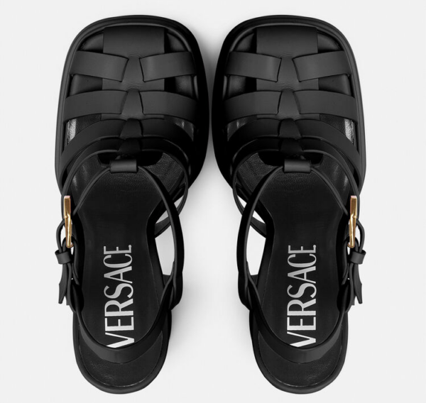 Giày Versace La Medusa Platform Sandals 1003326-DVT2P-1B00V - Ảnh 2