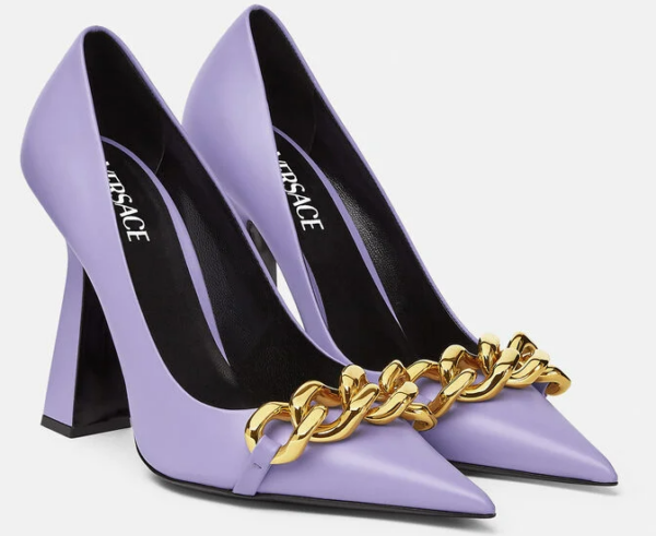 Giày Versace Medusa Chain Pumps 1003733-DVT2P-1L72V - Ảnh 3