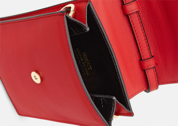 Túi Versace La Medusa Phone Pouch Red 1003983-DVIT2T-1R11V - Ảnh 4
