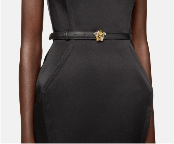 Thắt Lưng Versace La Medusa Leather Belt Black DCDI011-DV3TN-D41VP - Ảnh 2