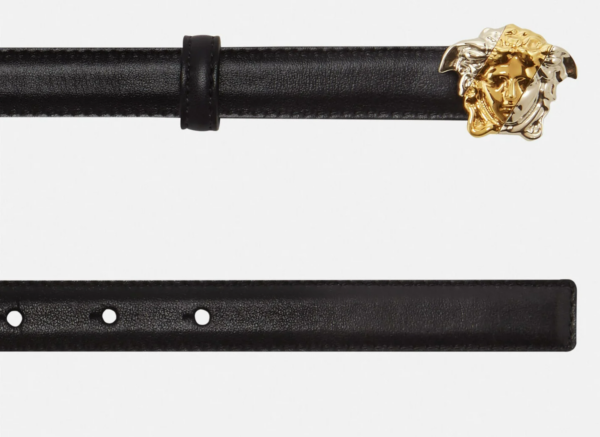 Thắt Lưng Versace La Medusa Leather Belt Black DCDI011-DV3TN-D41VP - Ảnh 3