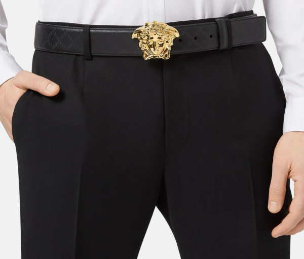 Thắt Lưng Versace Medusa Head Buckle 'Black' DCU4140-DVBRV-D41OH - Ảnh 2