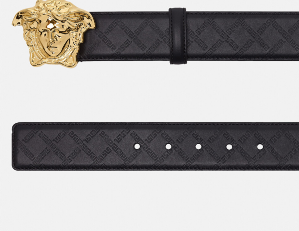 Thắt Lưng Versace Medusa Head Buckle 'Black' DCU4140-DVBRV-D41OH - Ảnh 4