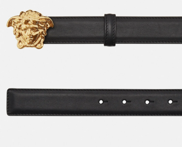 Thắt Lưng Versace La Medusa Leather Belt Classic Black DCU4747-DVTP1-KVO41 - Ảnh 3