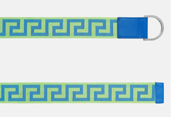Thắt Lưng Versace Greca Ribbon Belt Blue Green DCU8440-DNASGV-2G54E - Ảnh 3