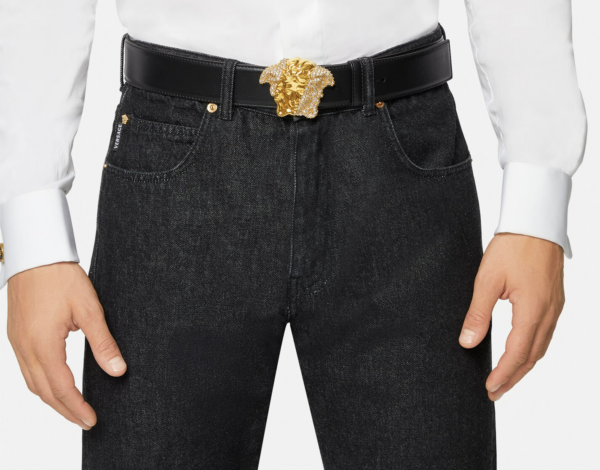 Thắt Lưng Versace La Medusa Crystal Belt Black DCU8443-DV3TNS-KVO41 - Ảnh 2