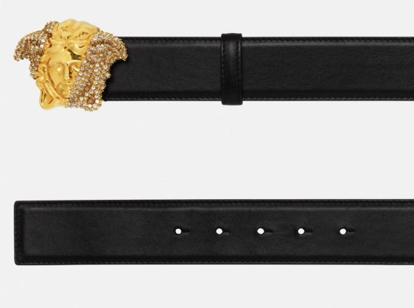 Thắt Lưng Versace La Medusa Crystal Belt Black DCU8443-DV3TNS-KVO41 - Ảnh 3