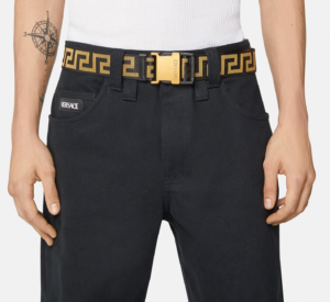 Alternative view of Thắt Lưng Versace Greca Ribbon Belt Black Gold DCU8577-DNAS68-2B15V