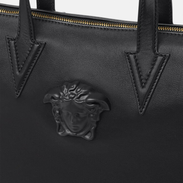 Túi Versace La Medusa Leather Tote Bag Black DFB8503-DVT8ME-K41NV - Ảnh 2