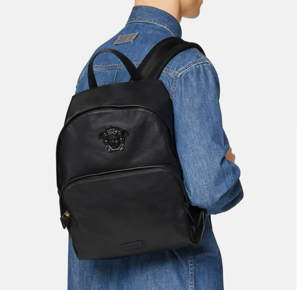 Balo Versace La Medusa Leather BackPack DFZ8504-DVT8ME-K41NV - Ảnh 3