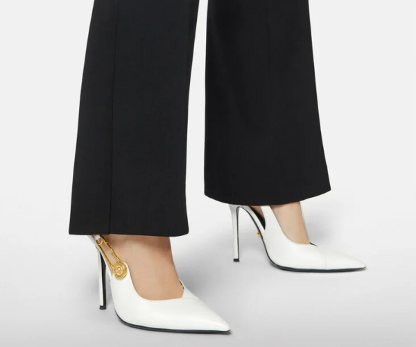 Giày Versace Safety Pin Pumps DST207P-DVT2P-K0AOH - Ảnh 5