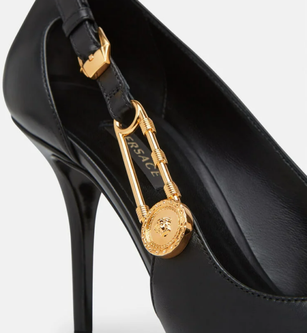 Giày Versace Safety Pin Leather DST477M-DVT2P-D41OH - Ảnh 4